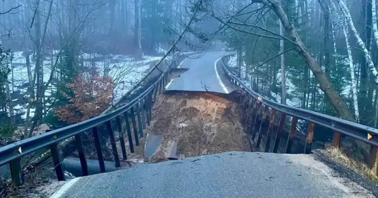 Nature Just Reminded Michigan Who's In Charge on M-119