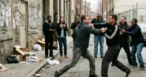 Oklahoma City: Man impaled with pole in brutal street fight.